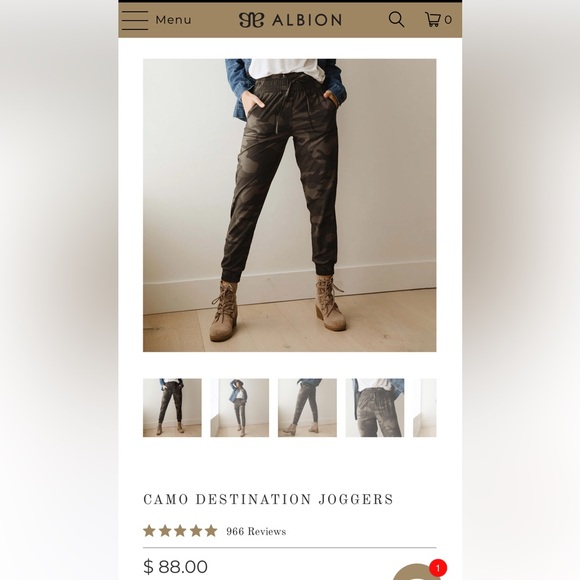 NWOT Albion jetsetter joggers - Picture 2 of 5